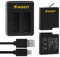 Yangers 2 Pack Battery with Dual USB Parallel Charger Dock Hub for GoPro Hero 7 Black/Hero 6 5 / Hero (2018) / Firmware v01.50, v01.55, v01.57,v02.00 and v02.51 Camera Accessories
