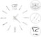 vidaXL Wanduhr 3D Deko 100 cm XXL Silbern Wand Uhr Wandtattoo DIY Wohnzimmer