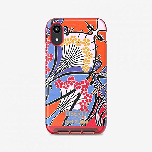 Tech21 Protective Apple iPhone XR Case Ultra Thin Back Cover - Evo Luxe Liberty Ianthe - Orange