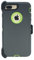 Hand-e Muscle Series Belt Clip Case for Apple iPhone 7 Plus/iPhone 8 Plus (5.5”) 2-in-1 Protective Defender w Screen Protector & Holster & Kickstand/Shock & Drop & Dust Proof - Grey/Green