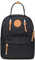 KAUKKO Unisex Schulrucksack mit Laptopfach für 10 Zoll Notebook, Multifunktion Rucksack für Wandern Reisen Camping 13.2 L (Schwarz JNL-KS06-03)