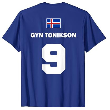 Isländische Namen auf Sauf Trikot Fußball Island Mallorca T-Shirt