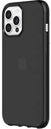 Griffin Survivor Clear Case, Military Standard, for Apple iPhone 12 Pro (6.7 inches), Thin Design, Shock-Absorbing Corners, Qi Compatible Mobile Phone Case, Transparent Black, GIP-052-BLK