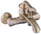 PaulGurkes Bronze Badewannenarmatur Messing Antik mit Umsteller Retro Nostalgie Mischbatterie Einhandmischer für Badewanne 2-Wege