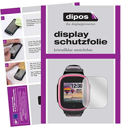 dipos I 2X Schutzfolie klar kompatibel mit Xplora X5 Play Folie Displayschutzfolie