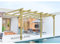 Pergola en bois adossée - modèle OVIEDO - 600 x 420 cm