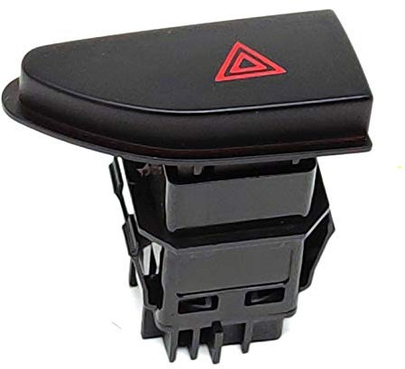 Vinciann pulsante interruttore lampeggiatori luci emergenza 4 frecce compatibile con codice OEM 252907372R e adatto a Duster compatibile con Captur e altri - EMY0
