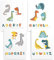Papierschmiede® Kinderposter 4er Set, DIN A4 (21x30 cm) Wanddeko, Geschenk für Jungen Kinderzimmer Babyzimmer, Dinosaurier Alphabet, Dino ABC