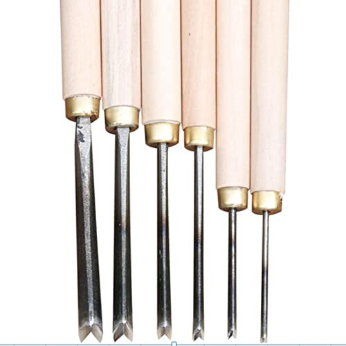 0,1-0,8 cm V-Typ Exposedness Dreieck Meißel Holzbearbeitung Meißel Handholz Schnitzmesser für Schnitzarbeiten blanko Werkzeuge (1pc)8mm)