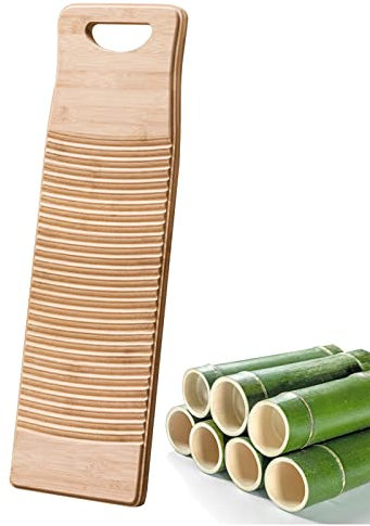 A/R Lavatoio in Legno per bucato | Lavatoio per bucato in Legno di bambù per bucato | Lavamani Rustico per Lavare Le Mani per Lavanderia, casa, Uso Scolastico