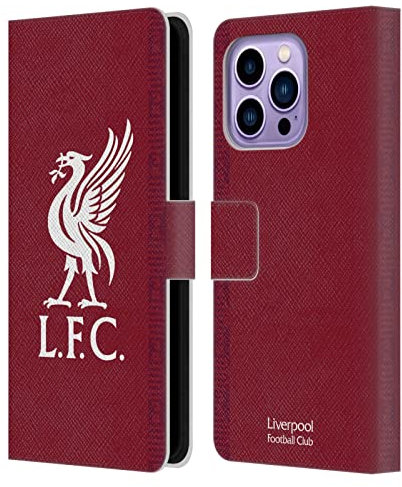 Head Case Designs Officially Licensed Liverpool Football Club Home 2022/23 Kit Leather Wallet Case Compatible With Apple iPhone 14 Pro Max