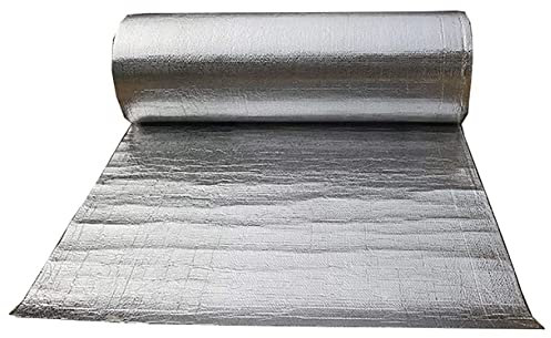 ZAURBA Rotolo Isolante Riflettente, Pannello Termoriflettente in Polietilene per Caloriferi, Isolamento Termosifoni Termico per Porta Garage Tetto (Size : 1x5m)