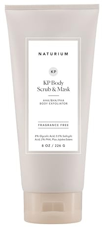 Naturium KP Body Scrub & Mask for Keratosis Pilaris, Bump Eraser Shower Scrub & Exfoliator for Skin, 8 oz