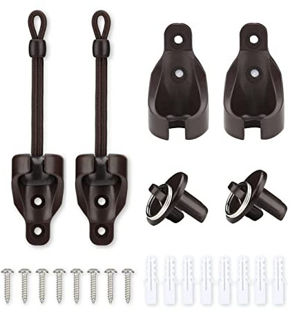 Jtiaeng Sonnenschutz-Ersatzteile, Bungee-Jumping-Kit, verwendet für Coolaroo Außenrollos, Außenrollos, Innen- und Außenrollos, starke Wetterbeständigkeit (Braun)