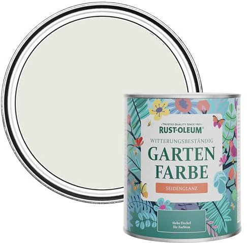 Rust-Oleum Green Mould-Resistant Garden Paint In Satin Finish - Sage Mist 750ml