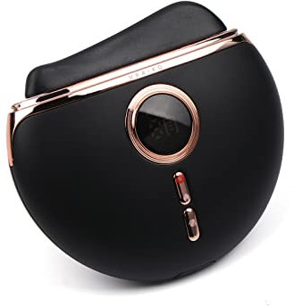 VRAIKO Eclipse Herramientas Gua Sha, Herramienta de Esculpido Facial, Masajeador Facial con Calor y Vibración, Levantamiento Facial, Reducción de Arrugas y Bolsas & Promueve Drenaje Linfático