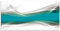 ARTland Wanddeko Glasbilder Wandbild Glas Bild 100 x 50 cm Abstrakte Motive Gegenstandslos Digitale Kunst Türkis D8PO Kreatives Element Petrol