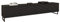 Mirjan24 TV Schrank Dorson 200 mit 4 Klappen, Fernsehschrank, B:200 x H:40 x T:33 cm, TV Lowboard, gefräster Front, Fernsehtisch, TV Tisch, Unterschrank, TV Board (Schwarz Graphit/Schwarz)