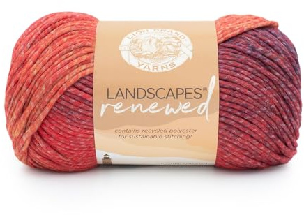 Lion Brand Yarn 542-213T Landschaften erneuert Garn, Polyester, Fiesta, 1 Pack