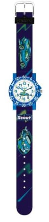 SCOUT Jungen Analog Quarz Uhr mit Nylon Armband 280375033