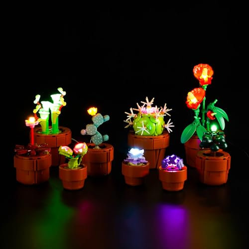 Led Licht Set für Lego 10329 Icons Mini Pflanzen (Kein Lego), Dekorationsbeleuchtungsset für Lego Tiny Plants 10329 Kreative Spielzeug