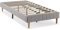 HOMN LIVING Sommier tapissier Eris 90x190 cm Gris Clair, Hauteur 30 cm