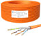 HB-DIGITAL 5m CAT.7a Netzwerkkabel LAN Kabel Verlegekabel AWG 23 Reines Kupfer S/FTP PiMF LSZH Halogenfrei RoHS-Compliant Ethernet Installationskabel Datenkabel PoE 10Gbit/s max. 1200MHz Orange