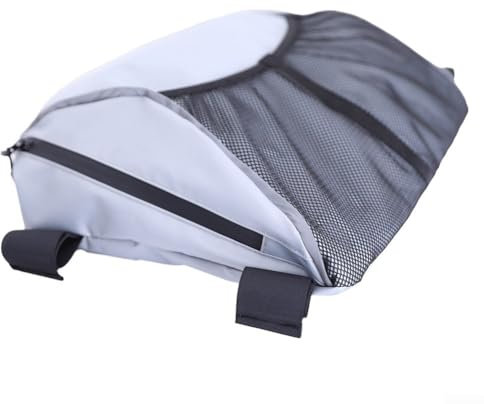 CARMOTTER Waterproof Kayak Storage Bag, Durable 600D Kayaking Bag Mesh Storage Organizer Bag for Kayak Chair, Easy Installation(Grey)