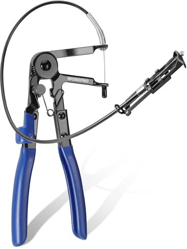 WORKPRO Pinza per Fascette, Pinza per Fascette per Tubi Flessibili per Auto, Pinza per Fascette a Molla, Strumento per la Rimozione delle Fascette per Tubi per Auto