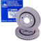 2x ATE PowerDisc Bremsscheiben vorne passend für 5er E60 E61 + 6er E63 E64