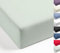 MISTRAL HOME Spannbettlaken Perkal Uni Bettlaken Laken Ägyptische Baumwolle 90x190-100x200 / 140-160x200 / 180-200x200 cm, Farbe:Mint, Größe:180x200cm