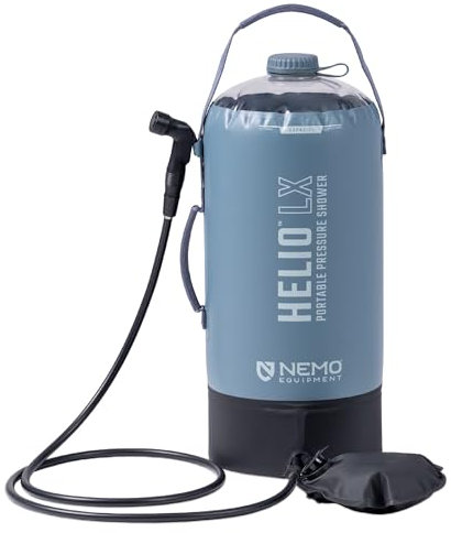 NEMO Equipment Helio LX - Ducha de presión portátil - Fortress/Silt/Black - 22L