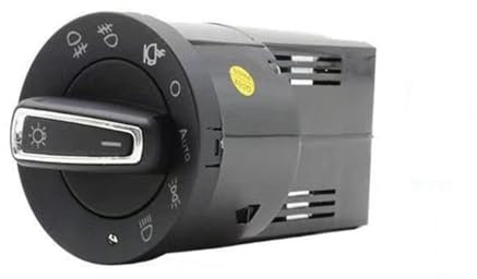 Hauptlichtschalter Scheinwerfer Kompatibel Mit VW Für Polo Mk4 9N 9N3 Für Vivo 6Q 2002–2009, Auto-automatischer Scheinwerferschalter, Lichtsensor, Nebelscheinwerfer-Steuerschalter, Upgrade-Zubehör