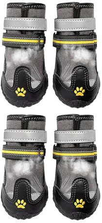 Hundeschuhe – 4 x rutschfeste -Stiefel, Hundeschuhe, für drinnen