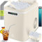 KESSER® Eiswürfelbereiter | Eiswürfelmaschine Edelstahl | Ice Maker | 12 in 24h | Zubereitung in 7 min | 2,2 Liter Wassertank | 2 Eiswürfel-Größen | LED-Display | Selbstreinigungsfunktion mit Zubehör