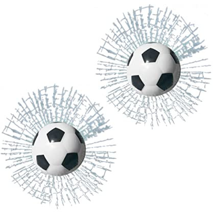 Alipis 2pcs Football Car Stickers Auto Decals Window Decorative Ball Car Stickers for Vehicle Decoration