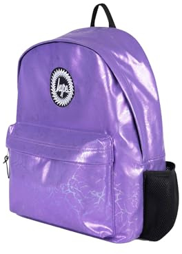 hype Rucksack für Schule, Uni, Freizeit, Arbeit, Wandern, für Kinder, Jungen, Mädchen, Teenager, Männer und Frauen, Violetter Glitzer, One size