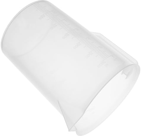 GARVALON Jarra Medidora de Aceite con Asa Vaso de Medición Transparente para Líquidos y Combustibles Recipiente Práctico para Talleres y Uso Multiusos