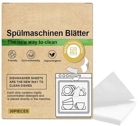 Spülmaschinen-Blätter Natürlich 30 Stück Für Reinigung Tragbar Mild