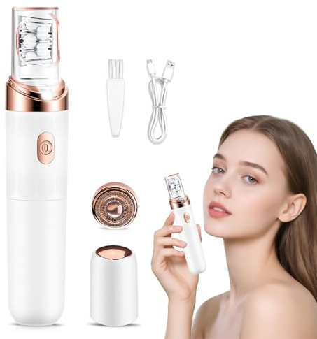 Epilatore Aischen per Donne, Epilatore Elettrico USB per il Viso, Rimozione Peli Facciali per Donne, Epilatore Corpo Indolore per Guance, Mento, Braccia e Ascelle | Rimozione peli viso per donne, epilatore indolore per guance, mento, braccia e ascelle