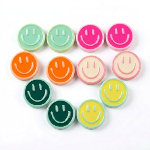 12 Stück Smiley Magnete Kühlschrankmagnete,Bunt Kühlschrank Deko Set