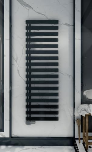 Radiador de baño, color antracita, vertical, color antracita (RAL 7016), 500 x 1390 mm