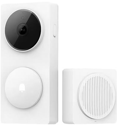 KIXZSAZ Doorbell Wireless Doorbell For Home Integrates Seamlessly With Mainstream Ecosystems And Security Videos Camera Video Smart, white