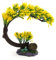 sourcing map Yellow Plastic Tree Plant Decoration Aquarium Waterscape Ornament Home Decor