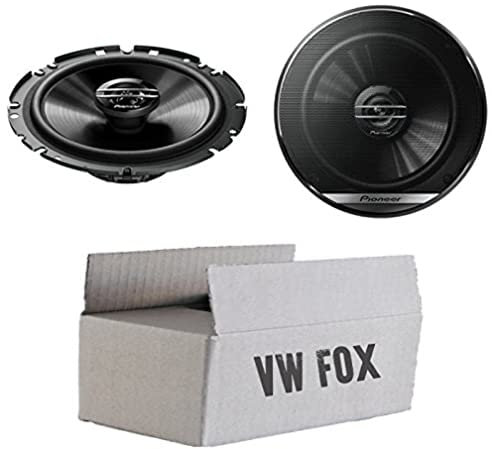 VW Fox Front - Lautsprecher Boxen Pioneer TS-G1720F - 16,5cm 2-Wege Koax Koaxiallautsprecher Auto Einbausatz - Einbauset