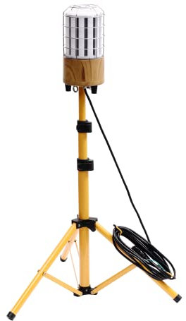 MeFard 12000 Lumen Led Baustrahler Arbeitsstrahler mit Stativ 100W Arbeitsstrahler mit Stecker 360° Rundstahl-Beleuchtung,Votage AC100-277V, IP64 wasserdicht