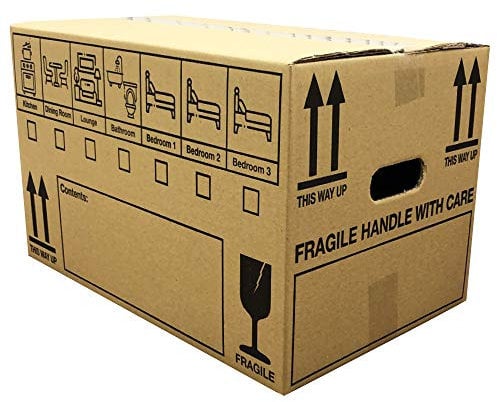 15 Strong Cardboard Packing Moving House Storage Boxes 47cm x 31.5cm x 27cm 44 Litres