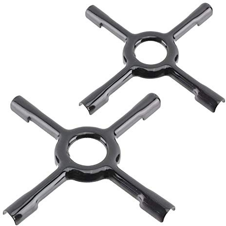 SPARES2GO Universal Gas Stove Hob Reducer Ceramic Pan Support Moka Trivet Stand (Small 130mm, Medium 150mm)