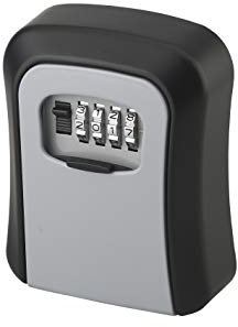Caja de llaves combinada de 4 dígitos, acero negro, de pared, segura, modificable, práctica, de acceso rápido, dimensiones compactas, fácil instalación, 5 años de garantía - THIRARD