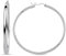 Vinani Damen Ohrringe 925 Silber - Creolen - groß rund glänzend - Schrankenverschluss - aus 925 Sterling Silber - Ohrring-Set für Frauen - 2CSC